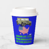 Unstoppable veterans blue pappbecher (Vorderseite)