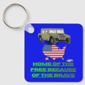 Unstoppable veterans blue schlüsselanhänger (Vorderseite)