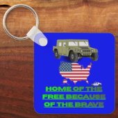 Unstoppable veterans blue schlüsselanhänger (Vorderseite)