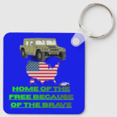 Unstoppable veterans blue schlüsselanhänger (Rückseite)