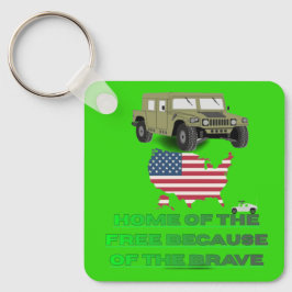 Unstoppable veterans bright green schlüsselanhänger