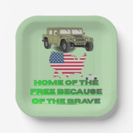 Unstoppable veterans pale green  pappteller