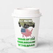 Unstoppable veterans  pappbecher (Rückseite)