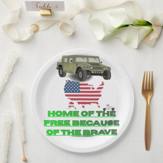 Unstoppable veterans pappteller (Hochzeit)