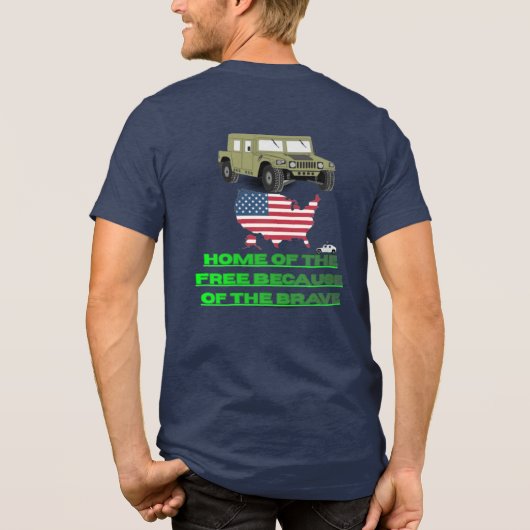 Unstoppable veterans Tri-Blend shirt (Rückseite)