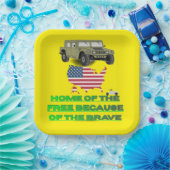 Unstoppable veterans yellow pappteller (Party)