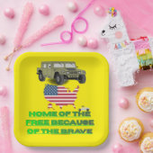 Unstoppable veterans yellow pappteller (Party)