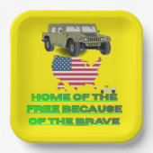 Unstoppable veterans yellow pappteller (Vorderseite)