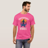 Unstoppable Vibes Retro Sunset Silhouette T-Shirt (Vorne ganz)