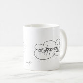 UNSTOPPABLE wird - Bold Cloud S - Black Script Kaffeetasse (VorderseiteRechts)