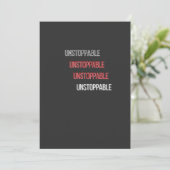 UnstoppableFlat Danke Karte (Stehend Vorderseite)