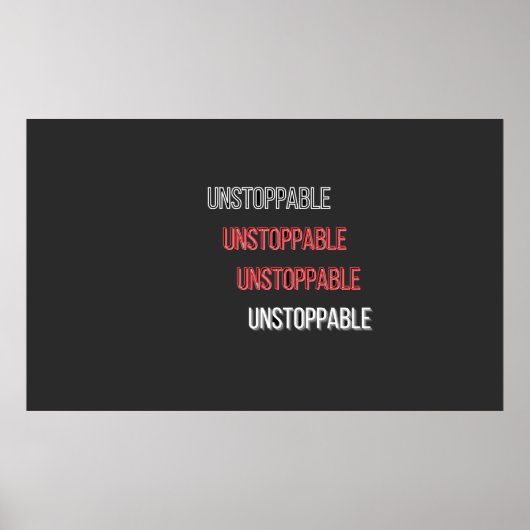 UnstoppableUnstoppableProfilkarte Poster (Vorne)