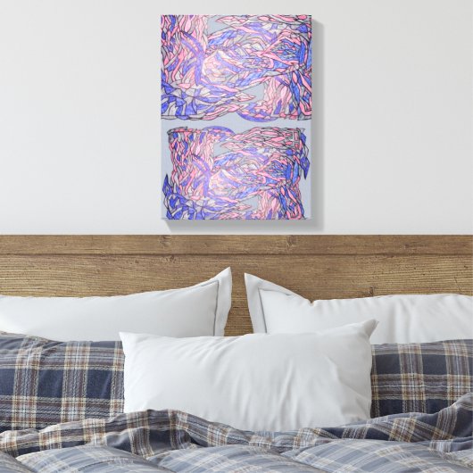 Unstructured Grace Abstract Movement Art Leinwanddruck (Insitu (Schlafzimmer))