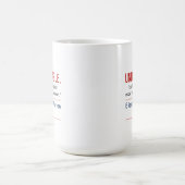 Unsympathische Frau Pro-Elizabeth Warren 2020 Kaffeetasse (Mittel)