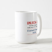 Unsympathische Frau Pro-Elizabeth Warren 2020 Kaffeetasse (VorderseiteRechts)