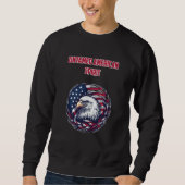 Untamed American Spirit Freedom Wild Design Sweatshirt (Vorderseite)
