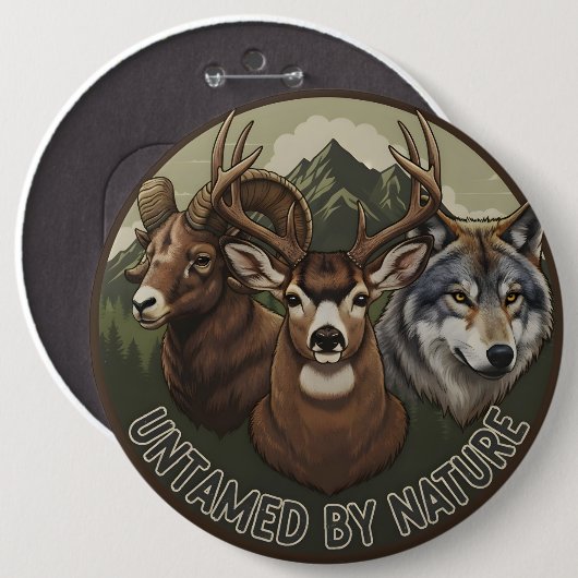 Untamed by Nature Button (Vorne & Hinten)