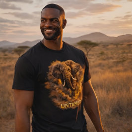 Untamed Elephant | African Wildlife Strength Tri-Blend Shirt