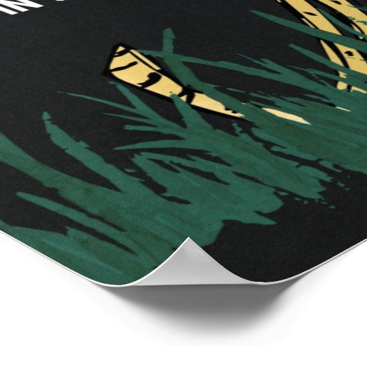 Untamed GD Cheetah 14"x 11" Art Print Poster (Ecke)