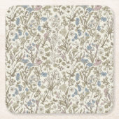 Untamed Petals Rechteckiger Pappuntersetzer (Vorderseite)