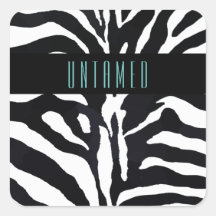 Untamed Typografie Zebra Print