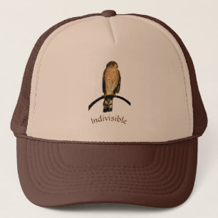 Unteilbarer Brown-Falke-Hut Truckerkappe