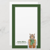 Unten addieren Weste-Tiger | Ihren Namen Briefpapier (Vorne/Hinten)