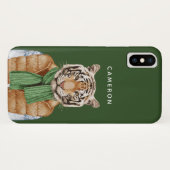 Unten addieren Weste-Tiger | Ihren Namen Case-Mate iPhone Hülle (Rückseite (Horizontal))