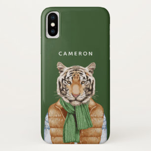 Unten addieren Weste-Tiger   Ihren Namen Case-Mate iPhone Hülle