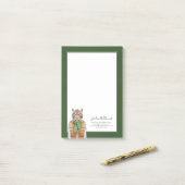 Unten addieren Weste-Tiger | Ihren Namen Post-it Klebezettel (Auf Schreibtisch)