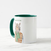 Unten addieren Weste-Tiger | Ihren Namen Tasse (Vorderseite Links)