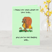 Unten auf Ihrem Glück… Karte (Gelbe Blume)