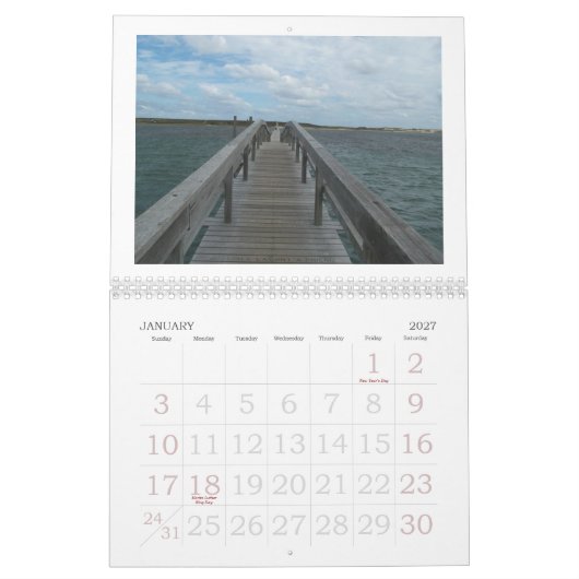 Unten durch das Meer, Kap Cape Cod Kalender (Jan 2027)