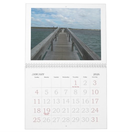 Unten durch das Meer, Kap Cape Cod Kalender (Jan 2026)