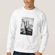 "Unten durch die Küste" Gummienten-Sweatshirt