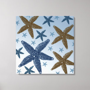 Unten durch die SeeStarfish Leinwanddruck