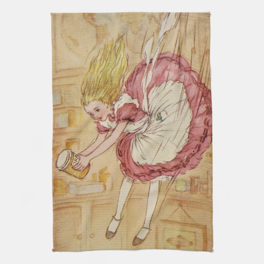 Unten fallen der Kaninchenbau Handtuch (Vertikal)