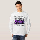 Unten gehend nicht, ohne einen Kampf - KERN Krebs T-Shirt (Vorne ganz)