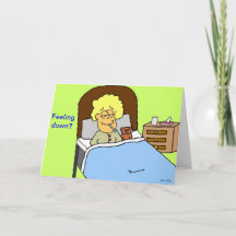 Unten grüßendes Gefühl