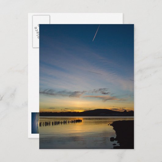 Unten liegend postkarte (Vorne/Hinten)