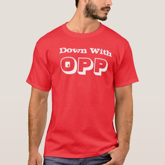 Unten mit OPP T-Shirt (Vorderseite)