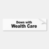 Unten mit Reichtums-Sorgfalt Autoaufkleber (Vorne)