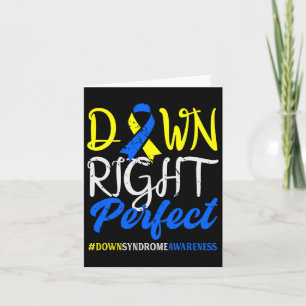 Unten Perfect Down Syndrome Awareness Karte