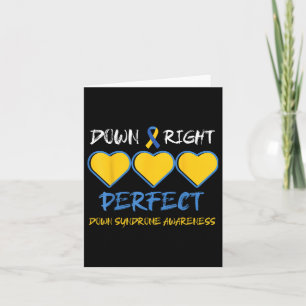 Unten Perfect Down Syndrome Awareness Karte
