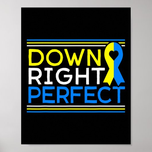 Unten - Perfect Down Syndrome Awareness Support Poster (Vorne)