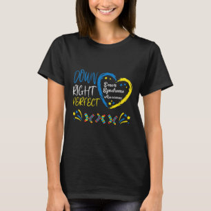 Unten rechts Perfect Down Syndrome Awareness Boys  T-Shirt