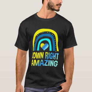 Unten rechts Phantastisches Shirt-Down-Syndrom Shi T-Shirt