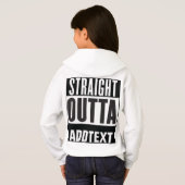 Unten Text hinzufügen Hoodie (Schwarz voll)