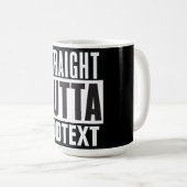 Unten Text hinzufügen Kaffeetasse (VorderseiteRechts)