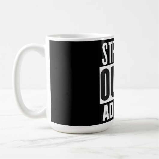 Unten Text hinzufügen Kaffeetasse (Links)